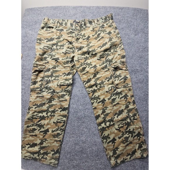Rocawear Other - Rocawear Camouflage Cargo Pants  Men's 54x34 Hip Hop Baggy Green Army